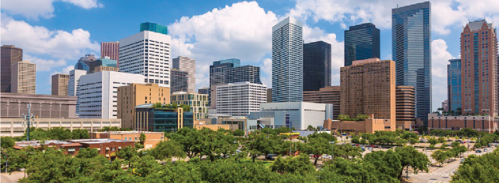 ヒューストンの街並み
