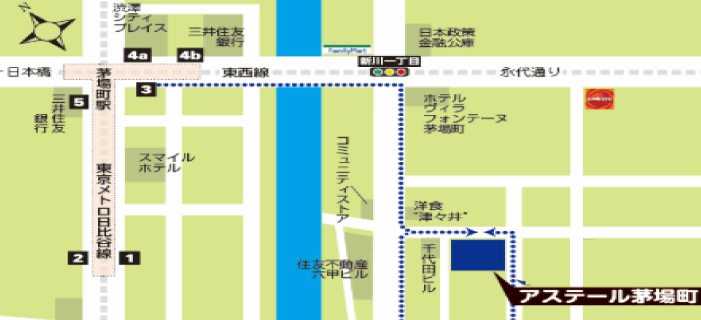エスパシオ本社・会場地図