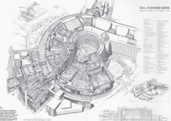 BBC放送局設計図(1958年当時)