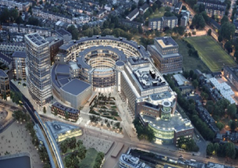 「テレビジョンセンター再開発計画」全体パース