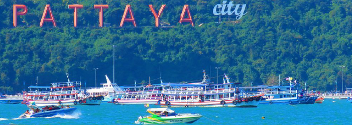 タイ・パタヤのビーチリゾート風景