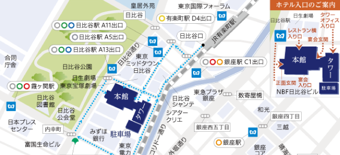 フォーランドリアルティ本社会場地図