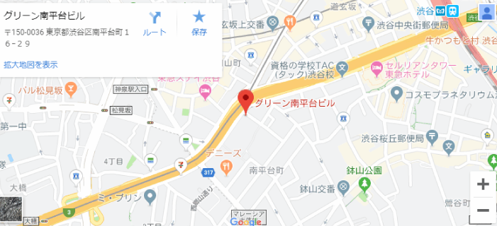 グリーン南平台ビル7階地図
