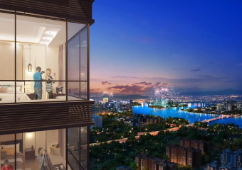 夜のアーバンビレッジII・周辺