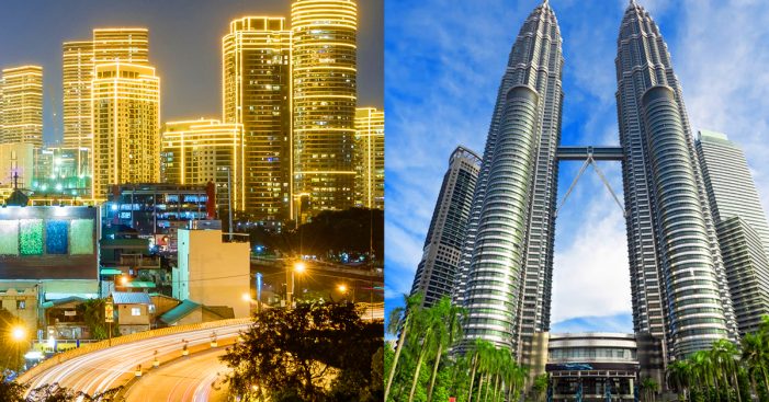 フィリピンとマレーシアの街並み