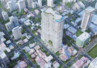 上空から見たThe le conde BKK1