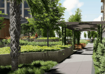 Mandtra Residences・中庭