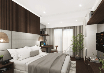 The Grand Midori Ortigas Tower2・寝室